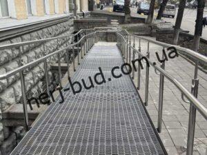 Огородження пандусів з нержавіючої сталі фото-2
