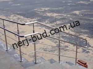 Перила з нержавійки на 2 наповнення