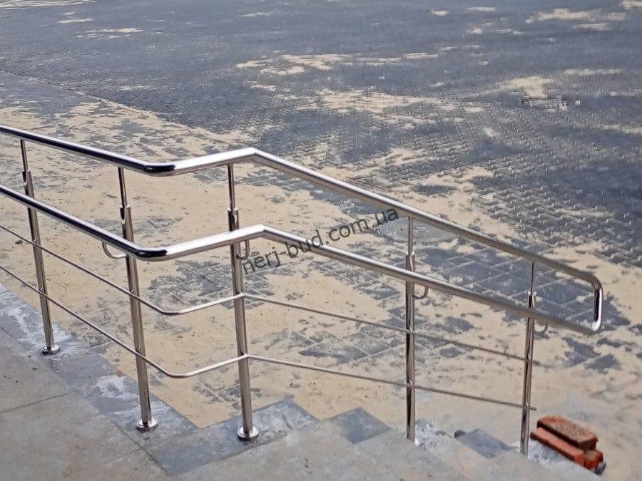 Перила з нержавійки на 2 наповнення