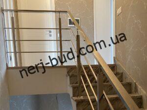 Перила из нержавейки на 3 наполнения D50 Перила з нержавійки на 3 наповнення фото 4