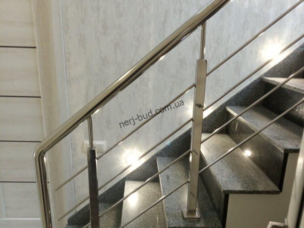 Перила з нержавійки на 4 наповнення фото 2