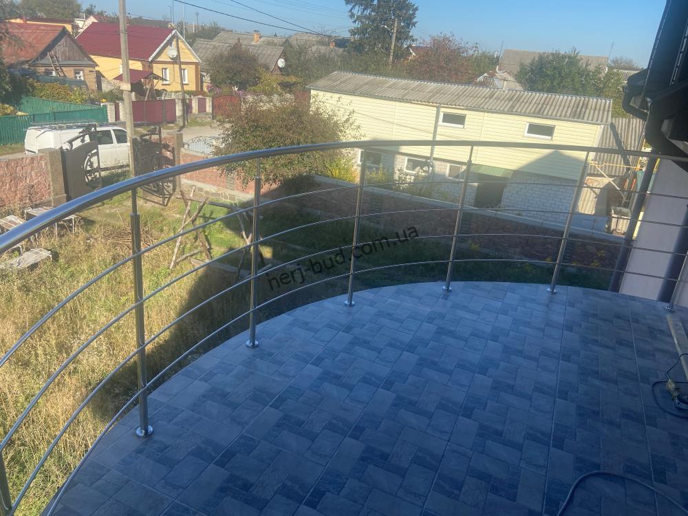 Перила з нержавійки на 4 наповнення фото 3