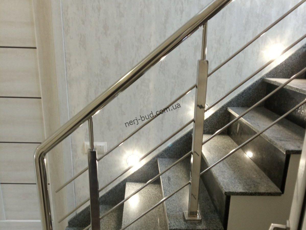 Перила з нержавійки на 4 наповнення D42 Перила з нержавійки на 4 наповнення фото 2