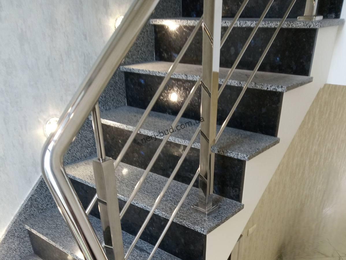 Перила з нержавійки на 4 наповнення D38 Перила з нержавійки на 4 наповнення