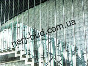 Вуличні перила зі склом фото